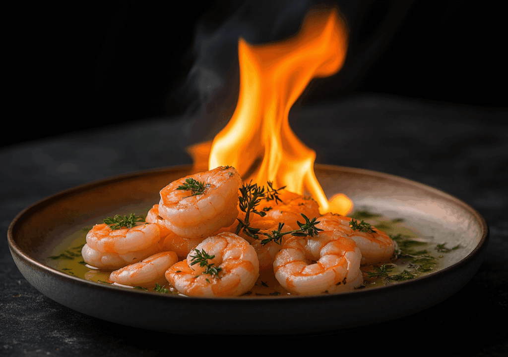 pastis&olive_gambas-pastis-flambe