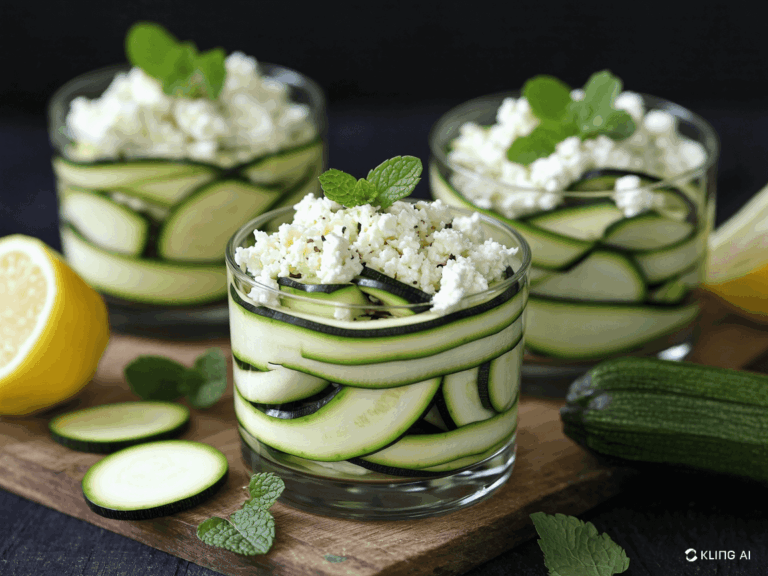 pastisolives_courgette-salade-menthe 🖼️ Photo en verrine avec citron et menthe en déco