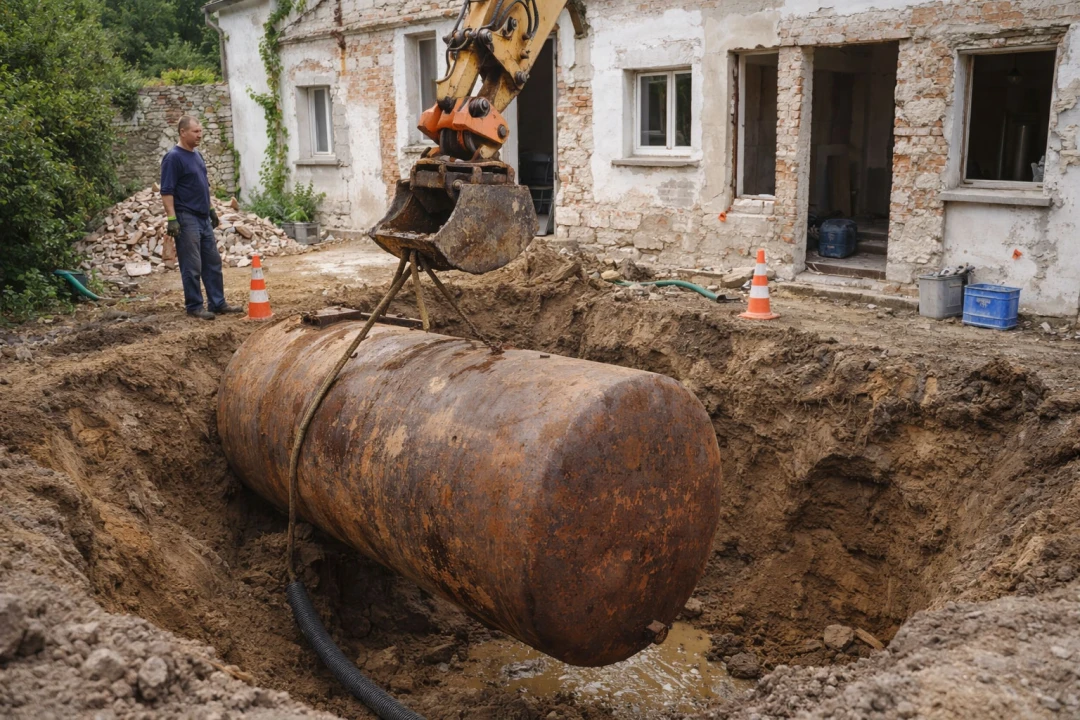 Cuve à fioul enterrée : comment s'en débarrasser lors de la rénovation d'une vieille maison ?