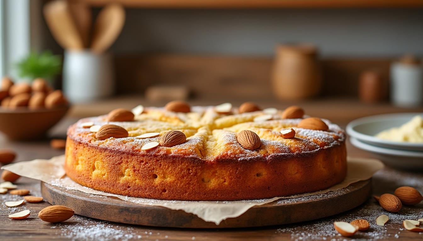découvrez notre recette facile et rapide pour préparer un délicieux pain de gênes moelleux aux amandes, parfait pour un goûter gourmand.