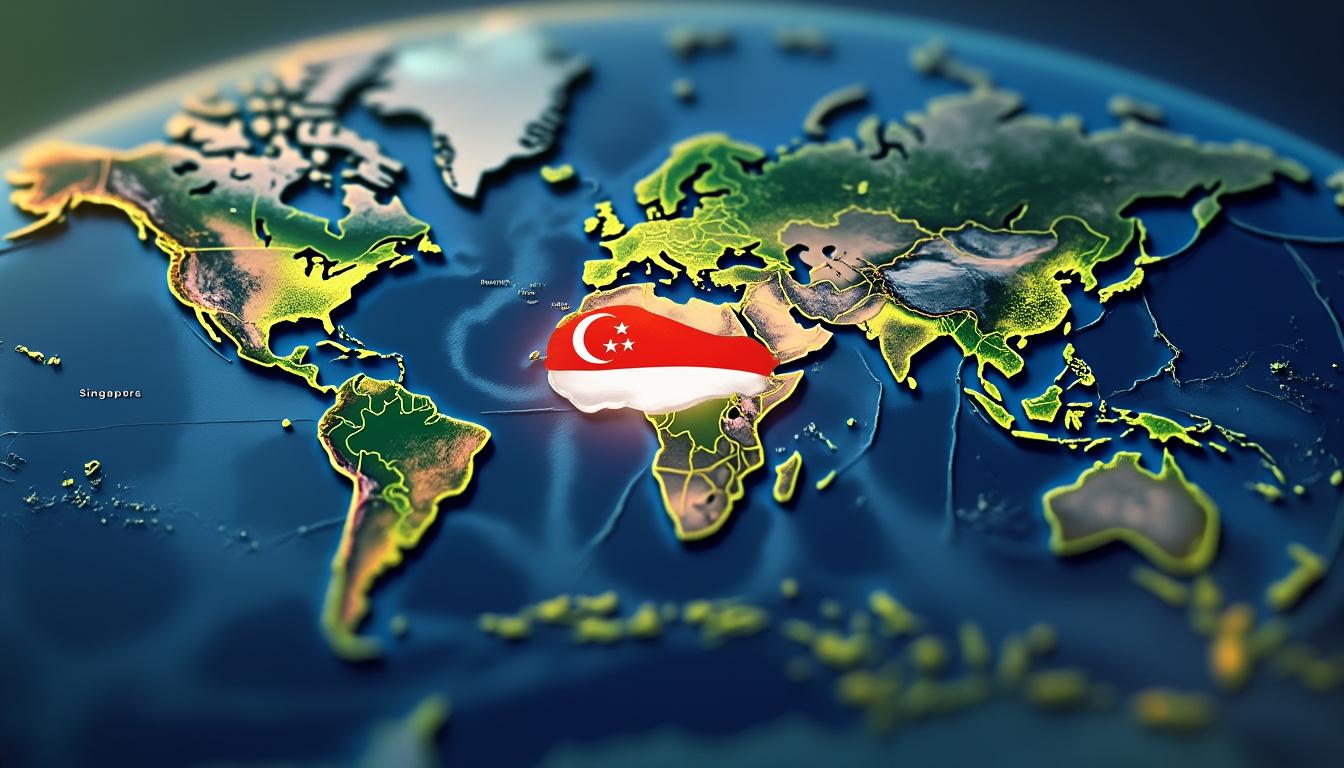 découvrez la carte du monde de singapour avec sa localisation précise et des informations clés sur ce centre économique et culturel d'asie.