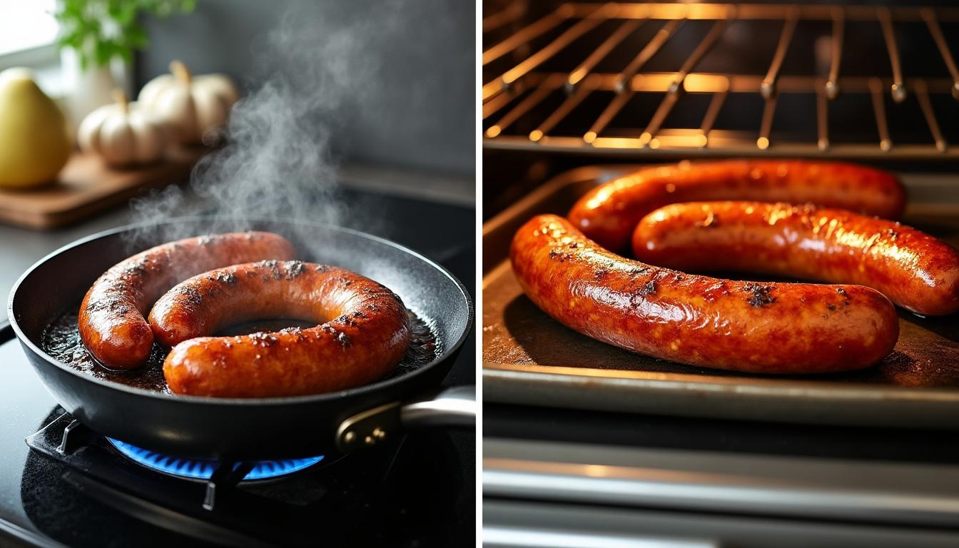 découvrez nos astuces simples et efficaces pour cuire une andouillette parfaite à la poêle ou au four, pour un résultat savoureux et tendre à chaque fois.