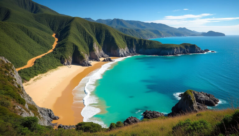 découvrez golden bay en nouvelle-zélande, avec ses plages sauvages et ses randonnées incontournables pour une aventure naturelle inoubliable.