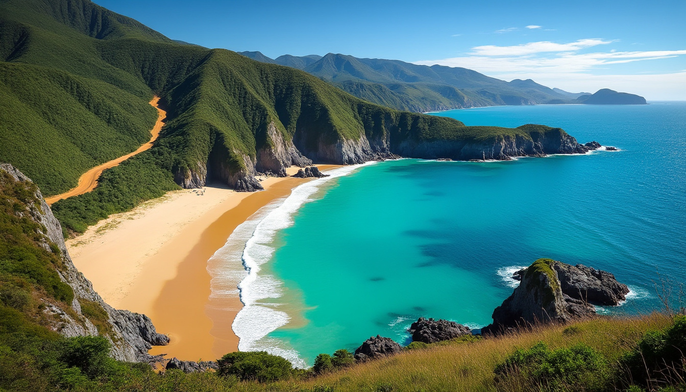 découvrez golden bay en nouvelle-zélande, avec ses plages sauvages et ses randonnées incontournables pour une aventure naturelle inoubliable.
