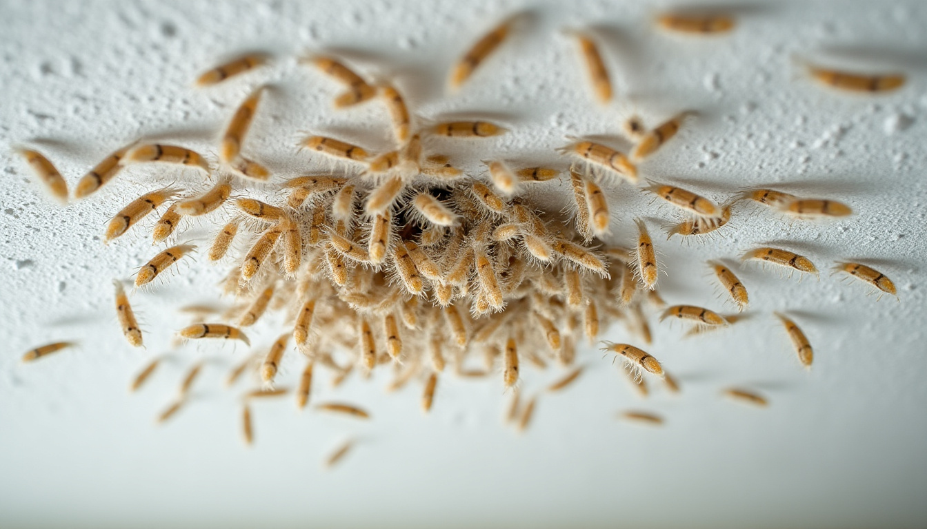découvrez les causes des larves de mites au plafond et apprenez des méthodes efficaces pour les éliminer rapidement et prévenir leur réapparition.