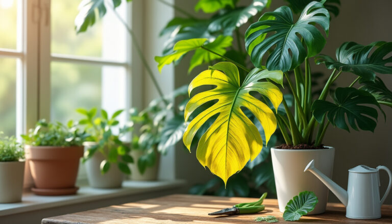 découvrez les causes courantes de la feuille jaune sur monstera et apprenez des solutions efficaces pour redonner santé et beauté à votre plante.