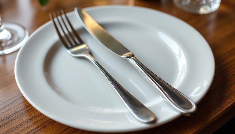 découvrez comment bien positionner vos couverts à la fin du repas pour montrer que vous avez terminé. guide pratique des bonnes manières à table.