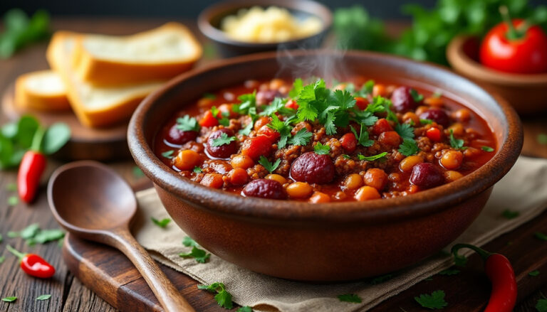 découvrez notre recette facile et rapide de chili con carne maison, un plat savoureux et réconfortant pour toutes vos occasions.