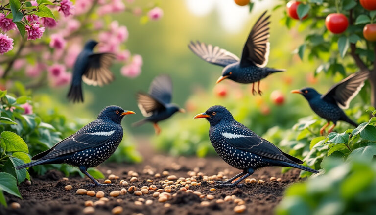 découvrez l'impact des étourneaux dans votre jardin et nos conseils pratiques pour protéger vos plantations tout en respectant la nature.