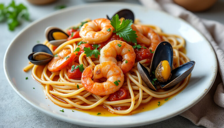 découvrez notre recette facile et rapide de pâtes aux fruits de mer, parfaite pour un repas savoureux et gourmand en toute simplicité.