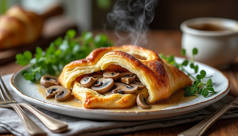 découvrez la recette traditionnelle du vol-au-vent grand-mère : un délicieux poulet aux champignons, facile et rapide à préparer pour un repas convivial.