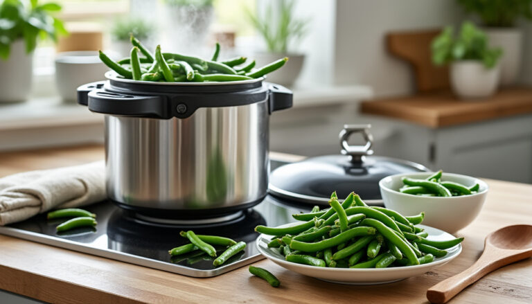 découvrez le temps de cuisson des haricots verts à la cocotte-minute et nos astuces rapides pour les garder tendres, savoureux et bien verts.