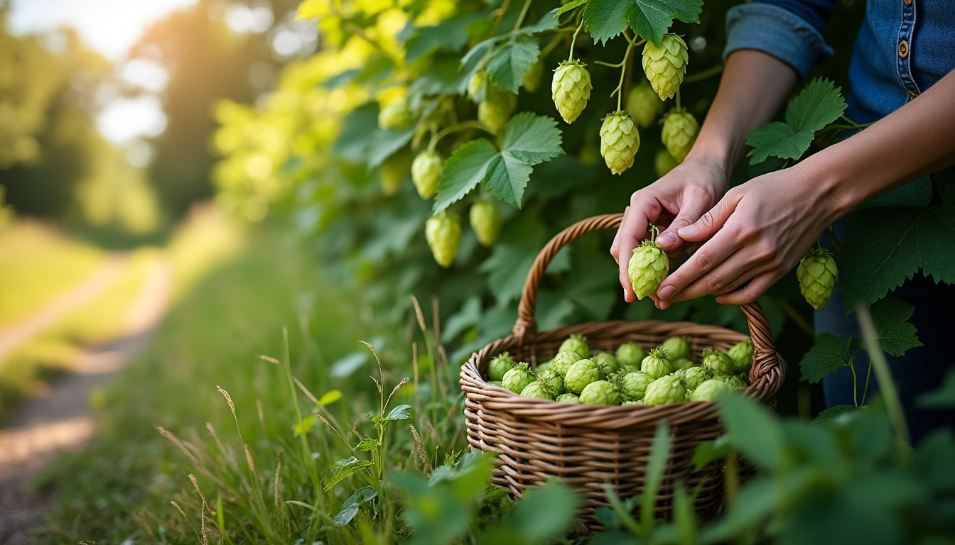 découvrez où trouver le houblon sauvage, comment reconnaître ses cônes et les récolter facilement, dans le respect de la nature.